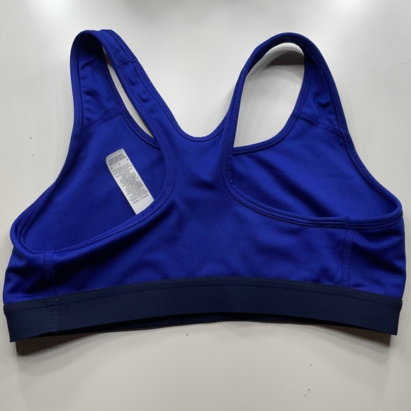 Navy Nike Dri Fit Racerback Bra Size M - Picture 2 of 9